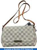 Louis Vuitton Favorite Damier Mm White White Purse / Handbag