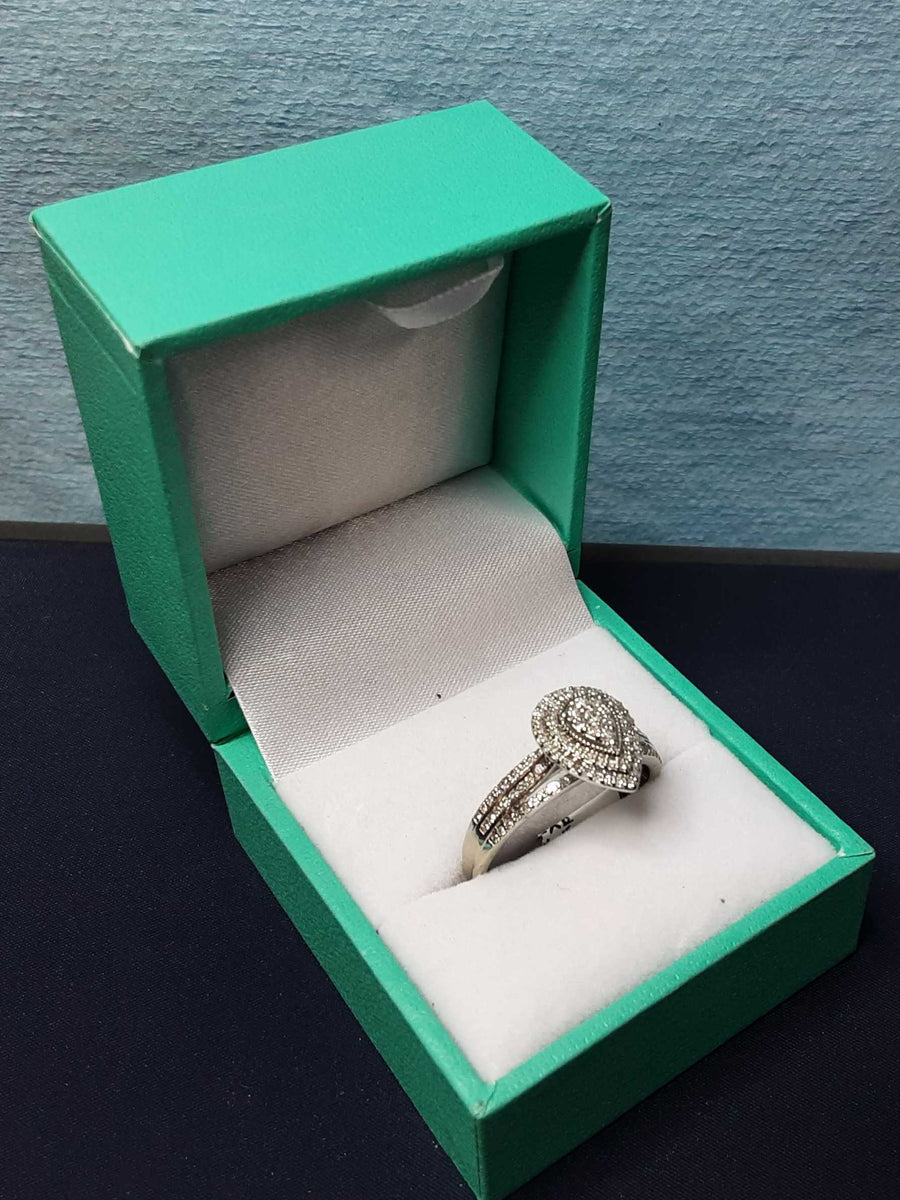 Women's Ring - White Gold 10k (.417) 3.4 grams Size 10