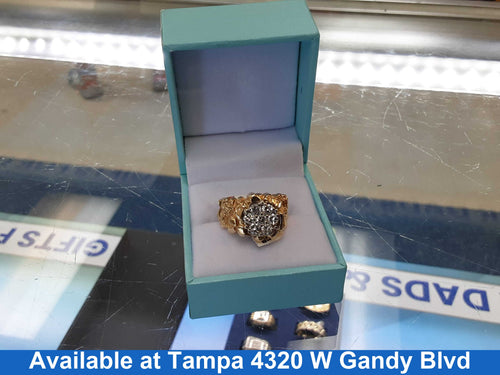 Men's Ring - Yellow Gold 14k (.585) 9.3 grams Size 8.5