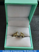 Ring - Engagement Set - Yellow Gold 10k (.417) 3.1 grams Size 7