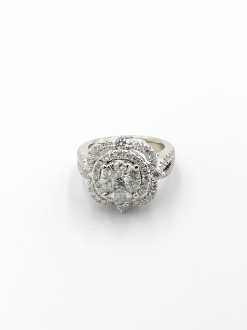 Women's Ring - White Gold 14k (.585) 6.1 grams Size 5