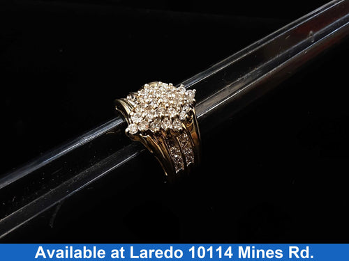 Women's Ring - Yellow Gold 10k (.417) 6.7 grams Size 9.5