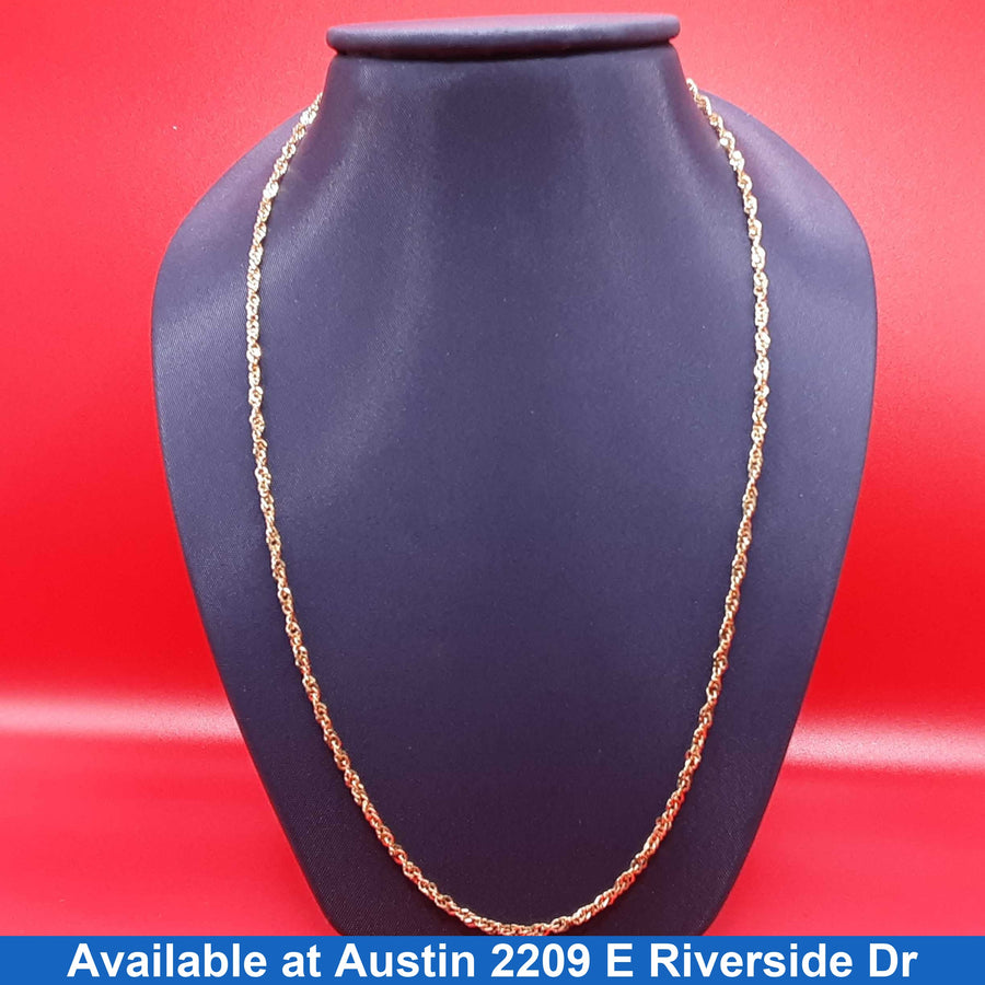 Rope Chain - Yellow Gold 18k (.750) 3.1 grams 18 inch