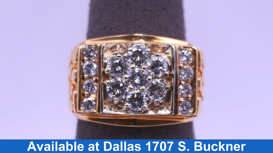 Men's Ring - Yellow Gold 14k (.585) 12 grams Size 9