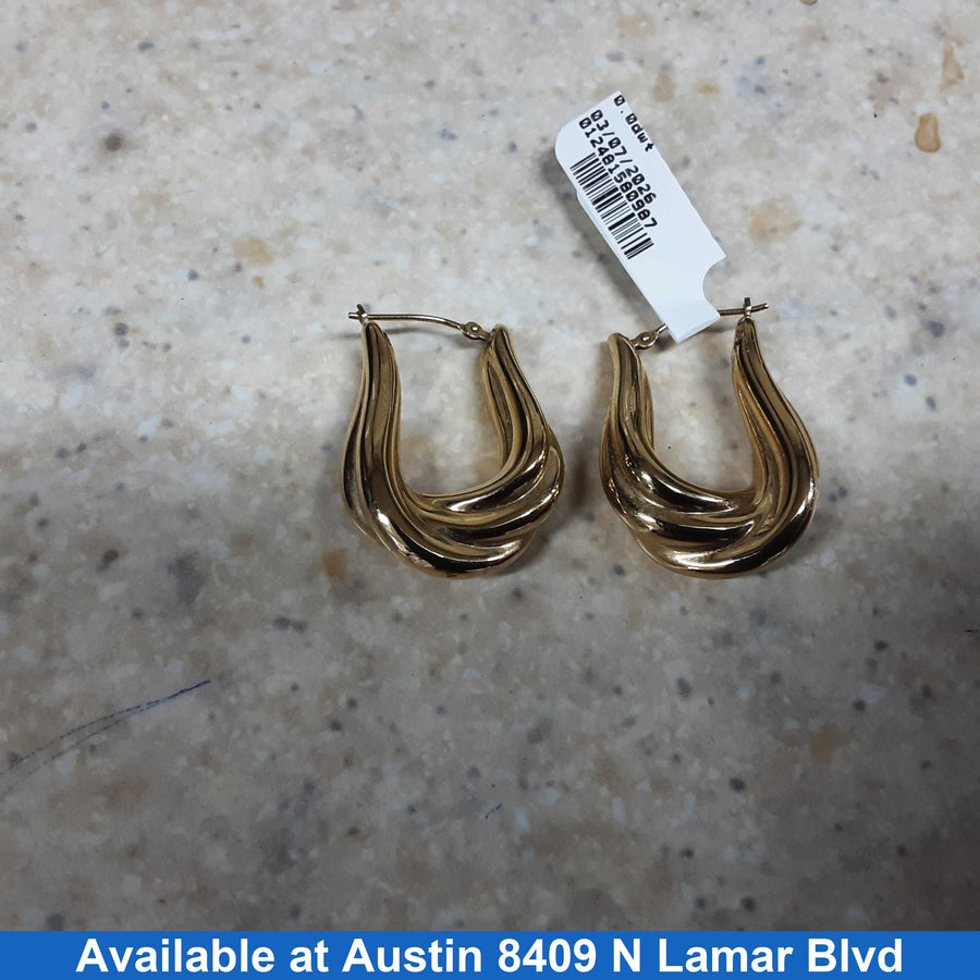Shrimp Earrings - Yellow Gold 14k (.585) 4 grams