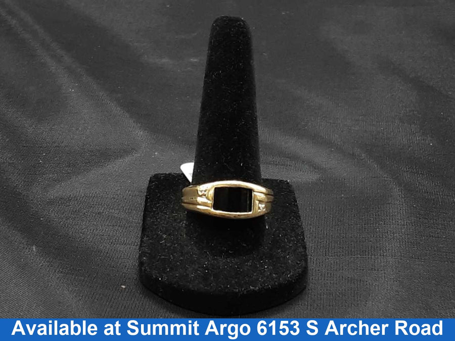 Men's Ring - Yellow Gold 10k (.417) 3.8 grams Size 10