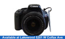 Canon Eos Rebel T3i Black Digital SLR Camera