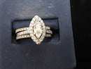 Ring - Engagement Set - White Gold 14k (.585) 6.4 grams Size 6