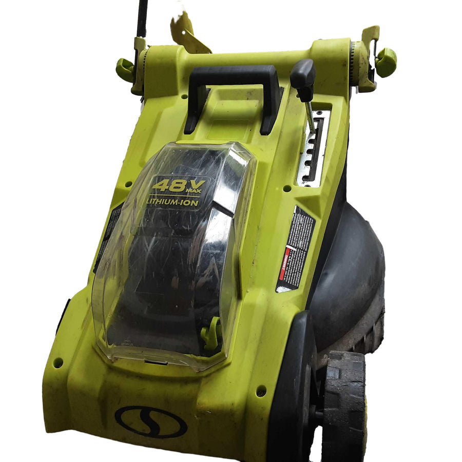 Sunjoe 24vx217lm Green Cordless Push Lawn Mower