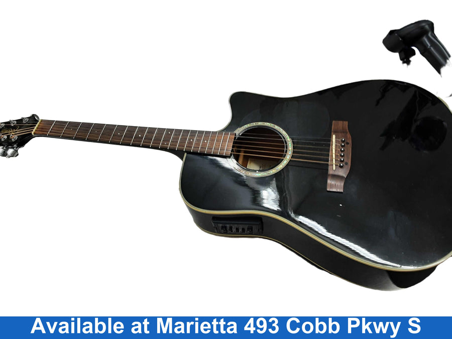 Takamine Eg531sc Black Acoustic / Electric Classic Guitar