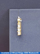 Diamond Pendant - Yellow Gold 14k (.585) 1.3 grams
