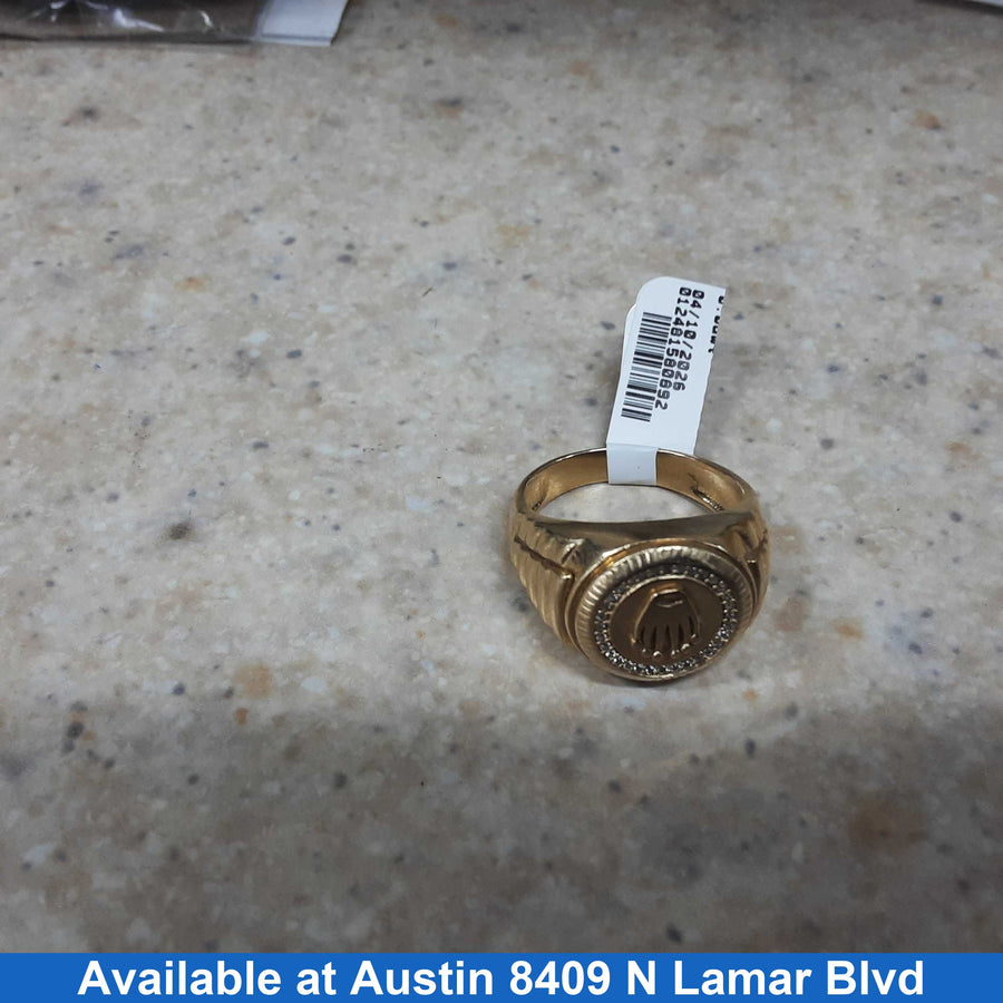 Men's Ring - Yellow Gold 14k (.585) 9.6 grams Size 20