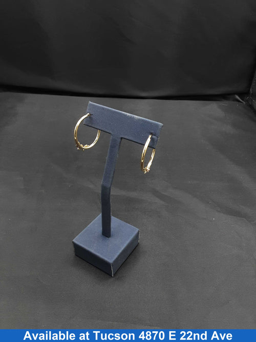 Hoop Earrings - Yellow Gold 10k (.417) 1.5 grams