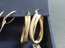 Bangle Earring Yellow Gold 10k (.417) 5.9 grams