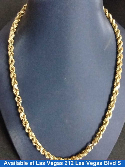Rope Chain - Yellow Gold 10k (.417) 9.6 grams 20 inch