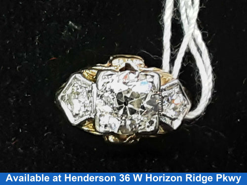 Diamond Pendant - Yellow Gold 14k (.585) 1.5 grams