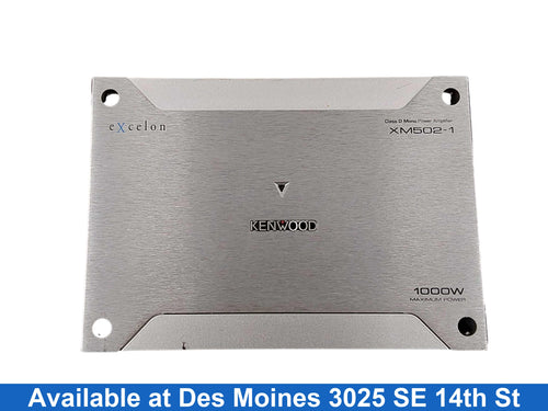 Kenwood Xm502-1 Silver Car Audio Amplifier