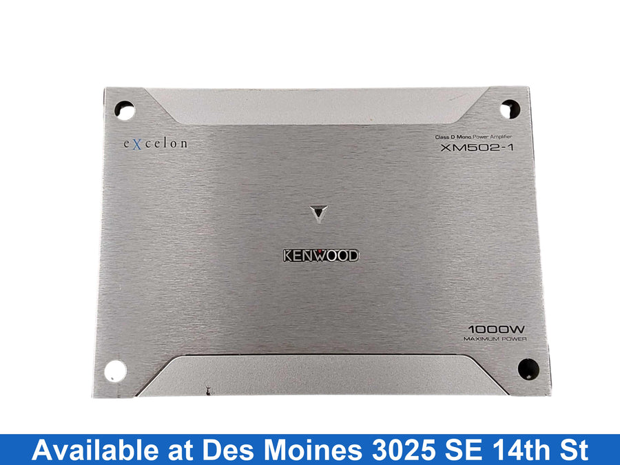 Kenwood Xm502-1 Silver Car Audio Amplifier