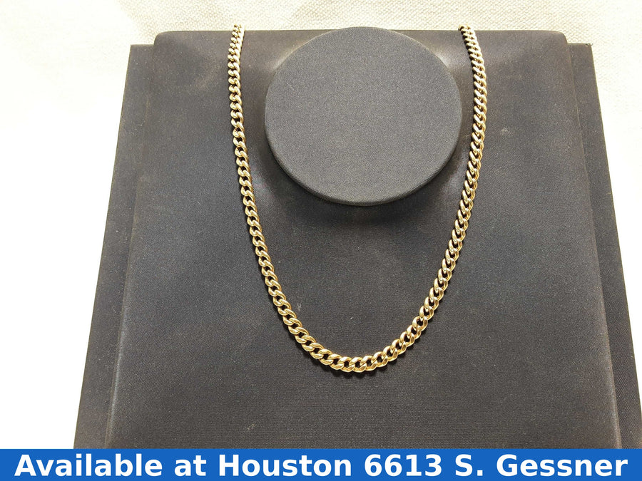 Cuban Link Chain - Yellow Gold 10k (.417) 11 grams 24 inch