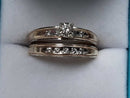 Ring - Engagement Set - Yellow Gold 14k (.585) 6.5 grams Size 9