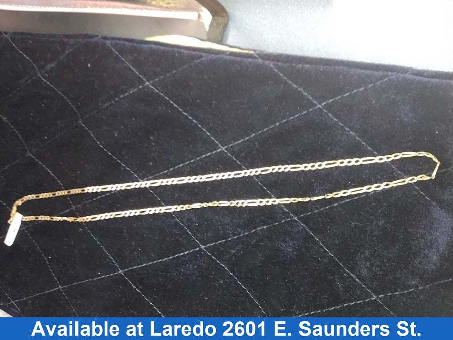 Figaro Chain - Yellow Gold 10k (.417) 8.3 grams 12 inch