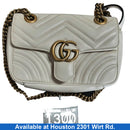 Gucci Gg Marmont Matelasse Shoulder Bag White Purse / Handbag