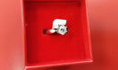 Women's Ring - Solitaire - Platinum 8.8 grams Size 7
