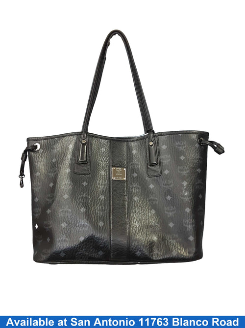 Mcm Reversible Shopper Black Purse / Handbag