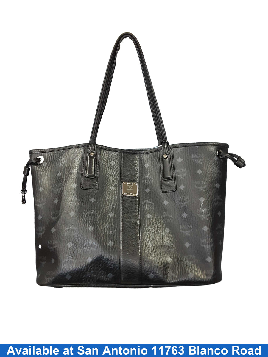 Mcm Reversible Shopper Black Purse / Handbag