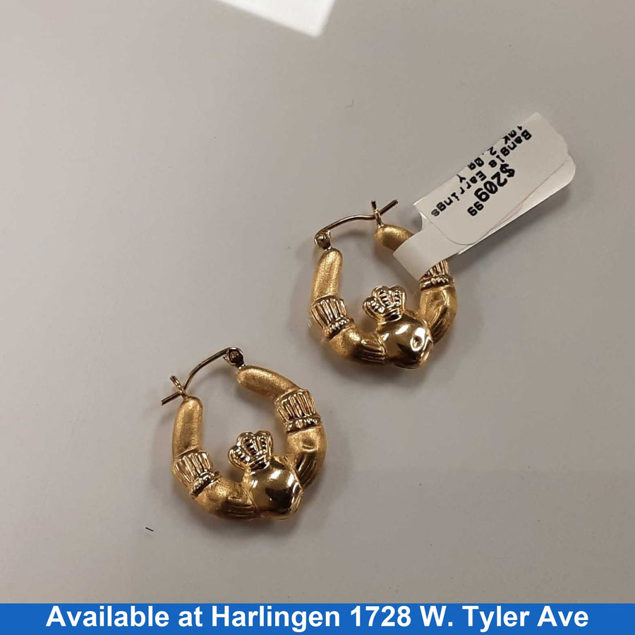 Bangle Earrings - Yellow Gold 10k (.417) 2 grams