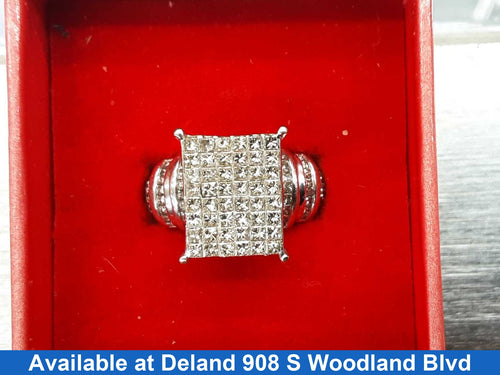 Ring - Engagement Set - White Gold 14k (.585) 8.3 grams Size 9.5
