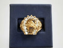 Men' S Lucky Horse Shoe Fashion Ring  - Yellow Gold 10k  Size 12