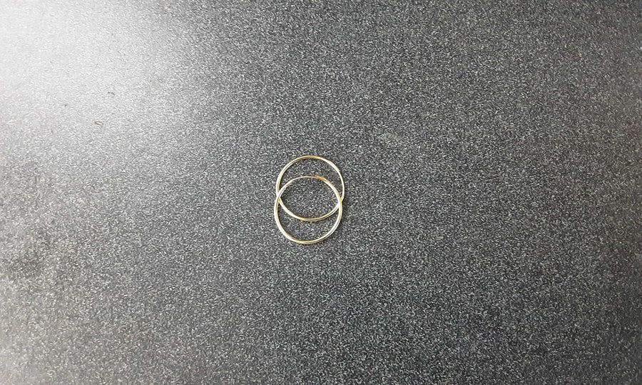 Hoop Earrings - Yellow Gold 14k (.585) 0.4 grams