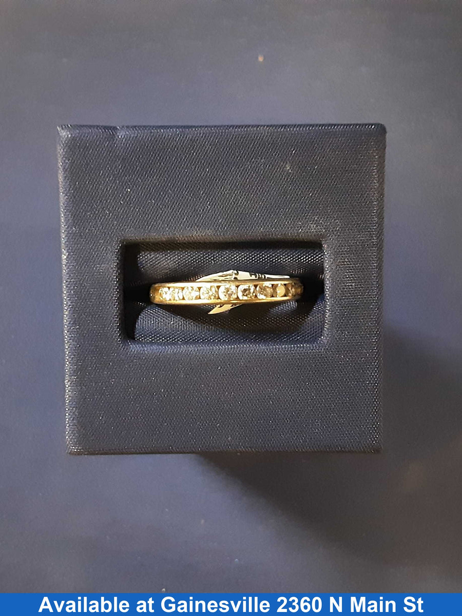 Women's Ring - Anniversary - Yellow Gold 10k (.417) 1.8 grams Size 8