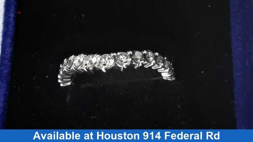 Women's Ring - Anniversary - White Gold 14k (.585) 2.1 grams Size 7