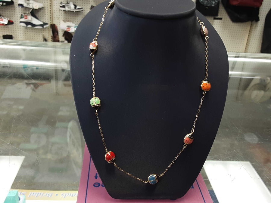 Bead Chain - Yellow Gold 14k (.585) 2.5 grams 18 inch