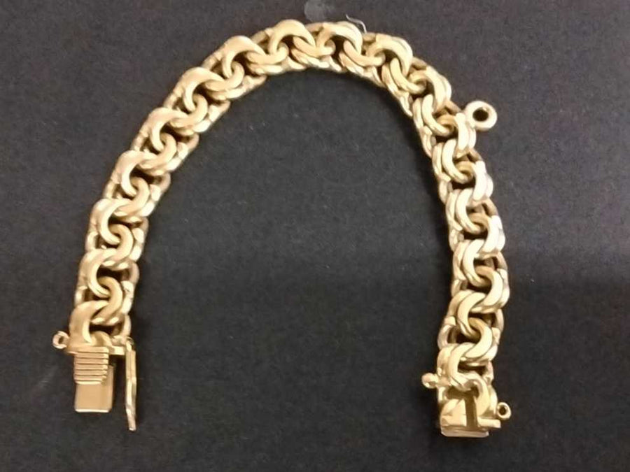 Cuban Link Bracelet - Yellow Gold 18k (.750) 81.2 grams 7 inch