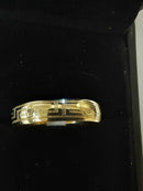 Ring - Wedding Band - Yellow Gold 10k (.417) 2.2 grams Size 9