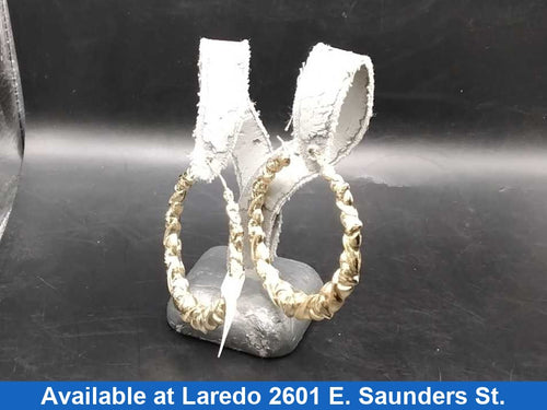 Hoop Earrings - Yellow Gold 10k (.417) 6.2 grams