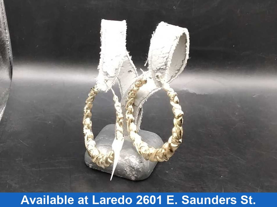 Hoop Earrings - Yellow Gold 10k (.417) 6.2 grams