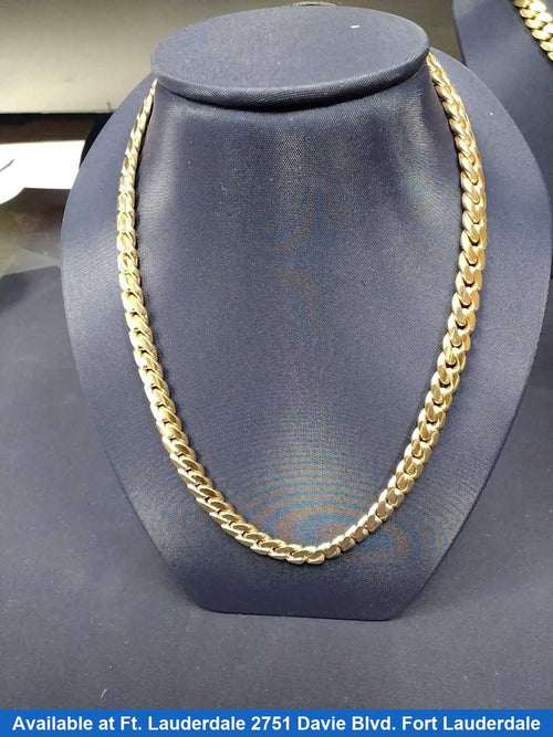 Cuban Link Chain - Yellow Gold 14k (.585) 77.8 grams 24 inch