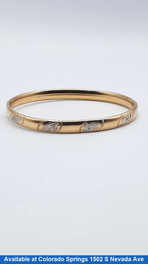 Bangle Bracelet - Yellow Gold 14k (.585) 9.6 grams 7 inch