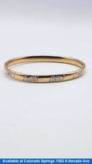 Bangle Bracelet - Yellow Gold 14k (.585) 9.6 grams 7 inch
