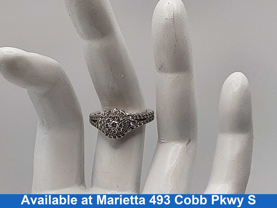 Women's Ring - White Gold 14k (.585) 4.4 grams Size 4.5