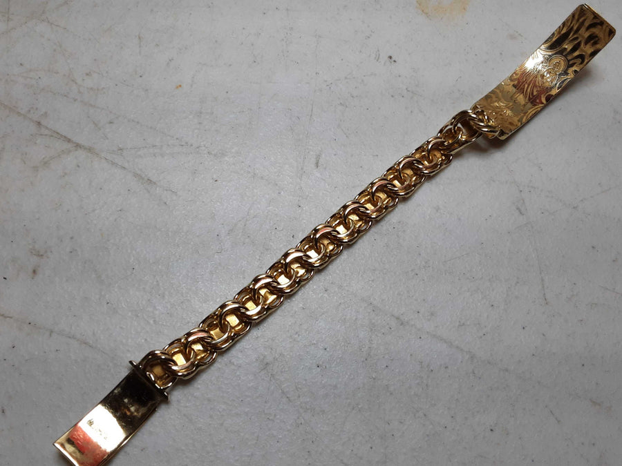 ID Bracelet - Yellow Gold 10k (.417) 68.3 grams 8 inch
