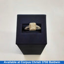 Ring - Wedding Set - White Gold 10k (.417) 4 grams Size 7