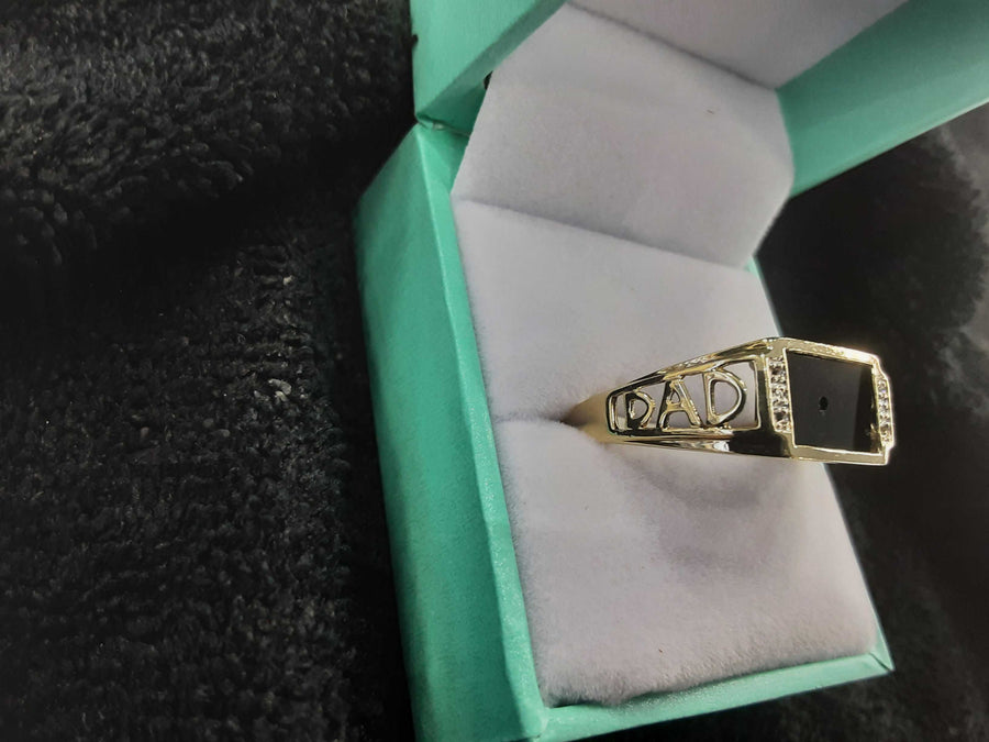 Men's Ring - Yellow Gold 10k (.417) 3.6 grams Size 13