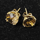 Double Stud Earring - Yellow Gold 14k (.585) 1.6 grams