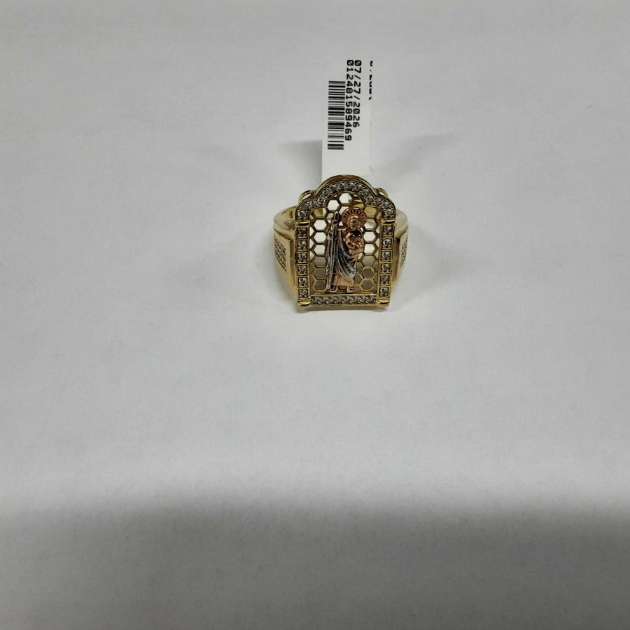 Men's Ring - Tricolor Gold 14k (.585) 8.4 grams Size 11
