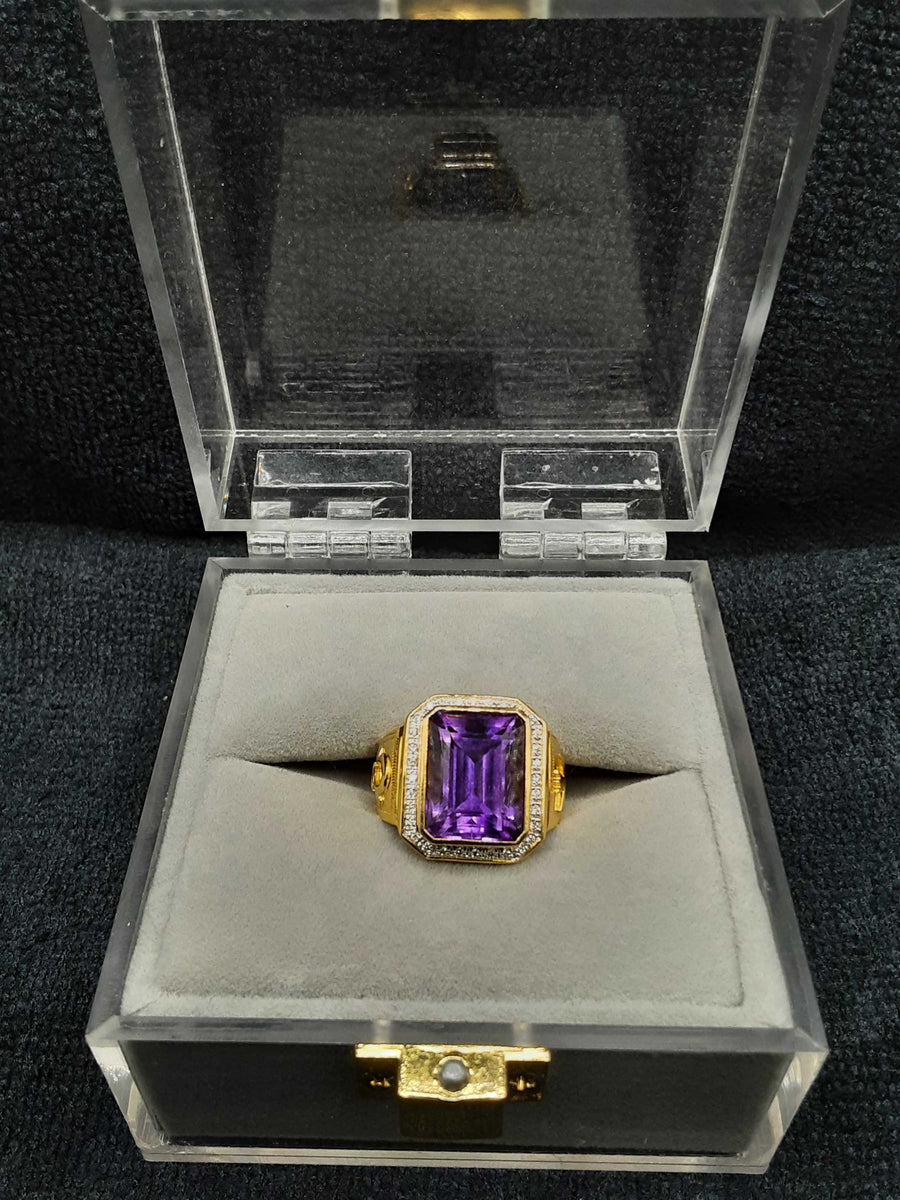 Men's Amethyst Ring